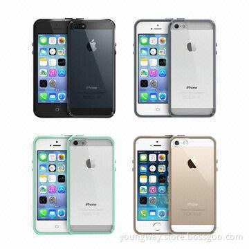 Apple iPhone 5/5S Case, Bumper + Anti Scratch Clear Back Premium Hybrid Case